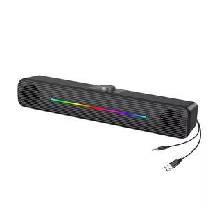 Barre de son stéréo filaire pour ordinateur et téléviseur, son surround 4D, caisson de basses, radio FM, LED pour ordinateur portable, PC, home cinéma - Product Image 2
