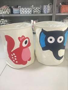 Grand panier à linge pliable en toile de coton de haute qualité avec logo personnalisé - Product Image 6