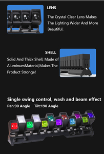 Chuyên nghiệp DJ 12x60W RGBW chùm pixel LED di chuyển đầu ánh sáng màu rửa bầu không khí Rendering cho KTV chiếu buổi hòa nhạc cao trào - Product Image 4