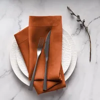 Serviette en lin unie, fabrication OEM, taille personnalisée pour les détaillants de marques, serviette en lin unie
