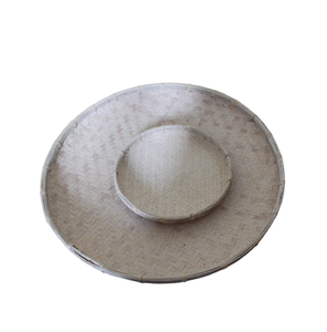 Bandeja plana multifunción tejida de bambú Natural rústica ecológica hecha a mano, plato poco profundo para regalos de comida, exhibición de mesa Vietnam - Product Image 1