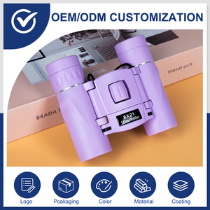 Bijia 8X21 Mini Gấp Đồ Chơi Ống Nhòm Chuyên Nghiệp Opera Săn Bắn Du Lịch Ống Nhòm Tím OEM Cho Opera & Du Lịch - Product Image 2