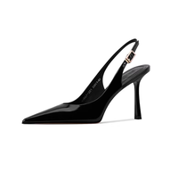 Sandales à talons hauts pour femmes, à bout pointu, avec bride à boucle, chaussures habillées tendance