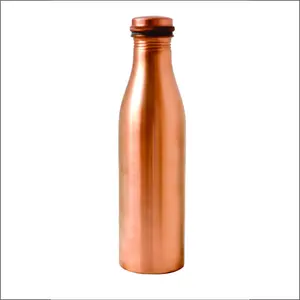 Bouteille d'eau en cuivre d'approvisionnement en gros avec finition martelée bouteille d'eau de yoga - Product Image 3