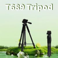 Trépied pliable professionnel en aluminium léger de 1,7 m avec anneau lumineux pour vidéo et photo, support de téléphone portable pour selfie et voyage