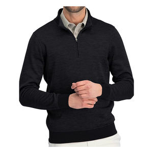 Jersey de punto de Cachemira con cuello de media cremallera OEM ODM personalizado del fabricante para ropa de hombre - Product Image 5