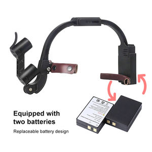 Dokter Gigi lampu depan LED bedah teropong binokular bando pembesar kecerahan Spot lampu depan dapat disesuaikan 3.5X 2.5X - Product Image 5