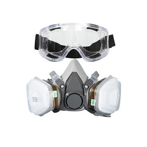 CGLX 6200 masker Gas debu, Respirator setengah wajah dapat dicuci untuk mengecat semprot pestisida kimia perlindungan api - Product Image 6