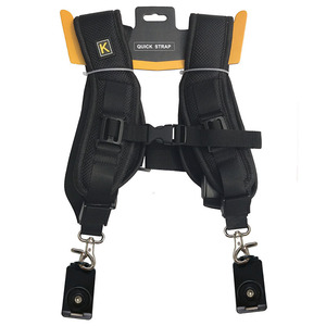 Quick Release Nylon Harness Dual <strong>Camera</strong> Shoulder <strong>Straps</strong> With Plate for <strong>DSLR</strong> Digital Video Cameras - Product Image 1