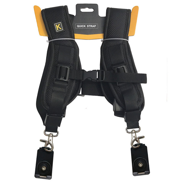 Quick Release Nylon Harness Dual Camera Shoulder Straps With Plate for DSLR Digital Video Cameras