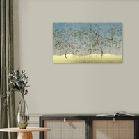 Peintures décoratives en toile de style chinois neutre, Art mural oiseaux sur l'arbre