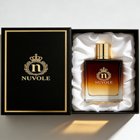Botella de Perfume en Aerosol con Autorización de Marca, Botella Cuadrada de Vidrio de 30 ml y 50 ml, Botella de Perfume de Vidrio Ámbar con Caja
