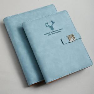 Carnet de notes A6 portable de haute qualité en cuir PU, format mini, couverture rigide, avec logo personnalisé, impression UV, reliure cousue, pour le bureau - Product Image 1