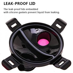 Chien D'eau De Bouteille De Nourriture pour la Marche Voyage Randonnée Camping 2-En-1 Contenant des Aliments Pour Animaux avec 2 Pliable bols de chien En Plein Air - Product Image 4