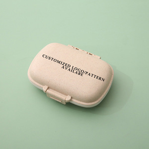 Custom Logo Portable Pocket Pill Box Weekly 7 Days Pill Box Medicine Case Pill Organizer for Promotion