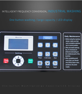 Lavadora-Secadora Eléctrica Comercial de Alta Calidad, Totalmente Automática, de Acero Inoxidable con Tambor Grande para Hoteles y Uso Comercial - Product Image 3