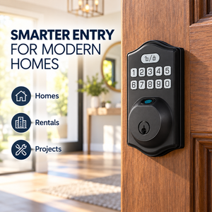 Cerradura Inteligente Tuya con Huella Dactilar y Teclado, Control por App, IP65 Impermeable, Pestillo Único para Puertas, Ideal para Hogares Norteamericanos, Venta al por Mayor - Product Image 5