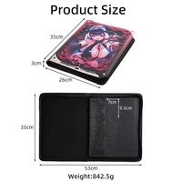 Étui de rangement de luxe en similicuir PU pour cartes de poker, Yugioh TCG, Tarot, avec logo personnalisé, pour jeux de société et cartes à jouer