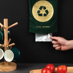 wall mount kitchen garbage dispenser plastic grocery bag holder