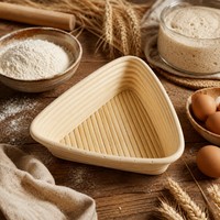 Panier de levage en rotin naturel, sans éclats, design en rotin, avec doublure en coton, pour la levée professionnelle du pain, directement de l'usine