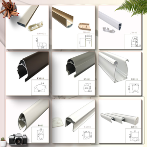 Riel y Guía <span class=keywords><strong>para</strong></span> Cortinas Cuadradas Modernas de Aleación de <span class=keywords><strong>Aluminio</strong></span>, Utilizado <span class=keywords><strong>para</strong></span> Rieles y Accesorios de Cortinas Contemporáneas - Product Image 4