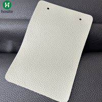 En stock, tissu en similicuir PU écologique, texture litchi, pour ameublement, canapé, lit, chaise, siège de voiture, couleur personnalisée