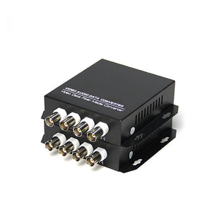 1 par de 4 canales RS485 devolver datos 720 P 960 P CVI de fibra Coaxial convertidor de vídeo - Product Image 5