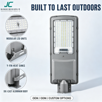 Lampadaire solaire intégré extérieur IP65 étanche en alliage d'aluminium avec capteur de mouvement AC pour éclairage routier
