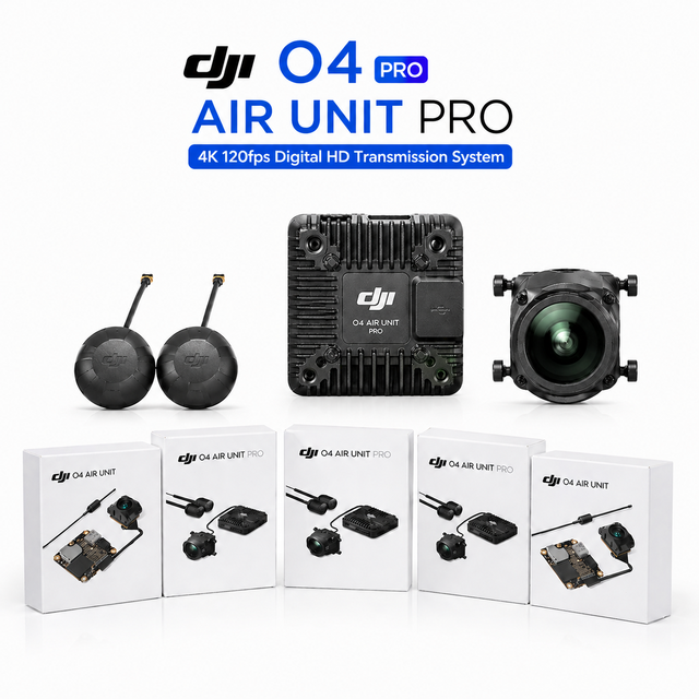 New O4 Air Unit Pro FPV Drone Module 4K 120fps Imaging 6-Axis Gyro Stabilization Anti-Interference Transmission RC Drones