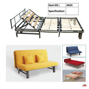 โครงเตียงโซฟาปรับนอนได้ สแตนเลส พับได้ 3 ตอน แบบดึงออกได้ รุ่น A024 - Product Image 1