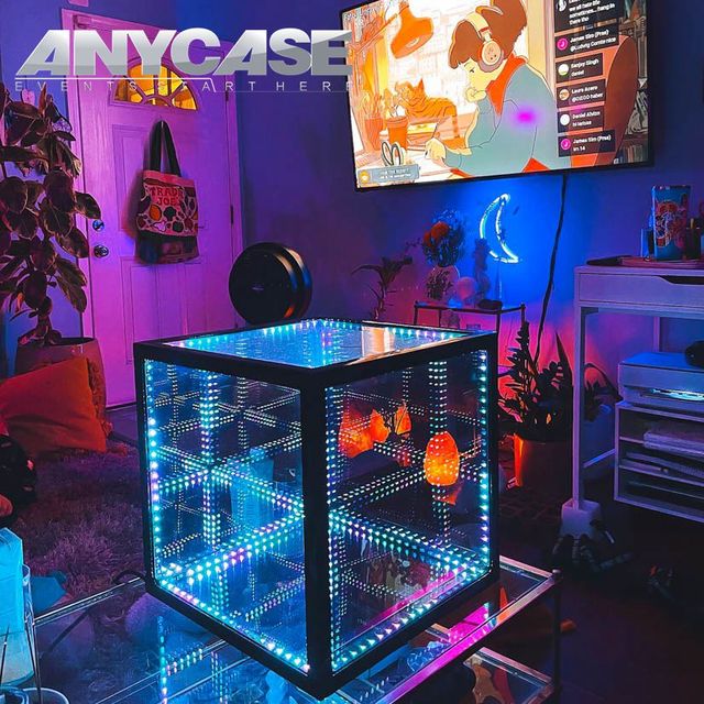 30cm Rechargeable Remote Control LED Cube Colorful Illuminated Party Supplies