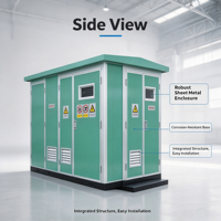 Poste de transformateur extérieur préfabriqué européen, Kiosque compact pour transformateur, Coffret SMC, Approvisionnement direct usine