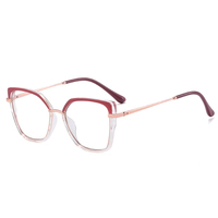 Vente en gros de lunettes en métal œil de chat TR90 plein cadre lunettes anti lumière bleue pour femmes protection des yeux lunettes pour femmes