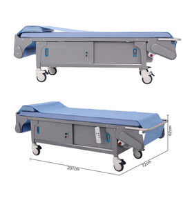गर्म बिक्री एर्गोनोमिक इलेक्ट्रिक परीक्षा बिस्तर स्वचालित शीट के साथ आपातकालीन बैटरी 5 इंच लॉक करने योग्य कैस्टर - Product Image 5
