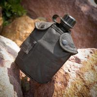 Ensemble de 3 bouteilles d'eau US pour activités de plein air, camping, randonnée, avec housse camouflage anti-fuite