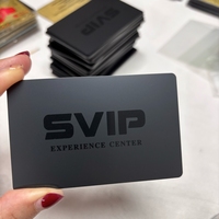 Carte de visite numérique NFC en métal UV programmable de qualité supérieure avec code QR, finition noire mate, pour VIP, vente en gros