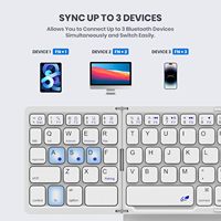 Clavier Bluetooth pliable, clavier pliable de taille standard avec pavé tactile, clavier sans fil en cuir PU pour les voyages, compatible avec Windows