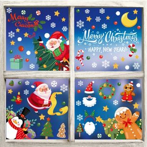 Ensemble d'autocollants de Noël mignons et amusants avec des motifs du Père Noël, des <span class=keywords><strong>rennes</strong></span> et des inscriptions Joyeux Noël pour les décorations de fêtes et les boutiques - Product Image 4