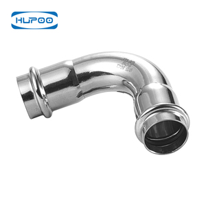 Coude de réduction industriel en acier inoxydable poli SS304 à 90 degrés pour soudage, pour le contrôle des fluides et les systèmes d'eau - Product Image 2