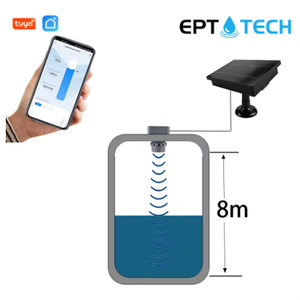 Jauge <span class=keywords><strong>de</strong></span> niveau <span class=keywords><strong>de</strong></span> liquide intelligente TLC2404-WF-S WiFi 10m Panneau solaire Eau Huile Fluide Capteur ultrasonique pour <span class=keywords><strong>puits</strong></span> profonds et réservoirs <span class=keywords><strong>de</strong></span> stockage en vrac - Product Image 2