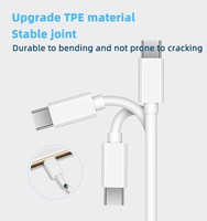 En stock câble de données USB de type C à type C PD 20W Usb 3.0 20V 3A 60W double Usb-C Pd câble de charge rapide pour téléphone portable et tablette