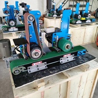 Meuleuse de bureau portative d'acier inoxydable petite machine de polissage et de meulage de Surface de tôle pour la plaque de tôle