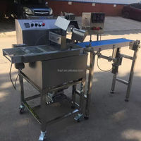 Machine automatique de mini-enrobage au chocolat / Machine à enrober le chocolat / Petite ligne d'enrobage au chocolat avec tunnel de refroidissement