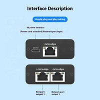Penjualan Panas Gigabit 1000Mbps RJ45 Splitter 1X2 Kabel Ethernet 1 Masuk 2 Keluar Pembagi Jaringan PC