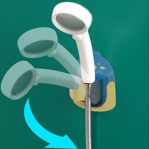 Support de pommeau de douche sans perçage, crochet universel réglable pour pommeau de douche, adapté aux pommeaux de douche de salle de bain et de toilettes. - Product Image 4