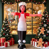 Danseuse gonflable personnalisée pour la promotion de magasin, Danseuse gonflable publicitaire sur le thème de la pâtisserie