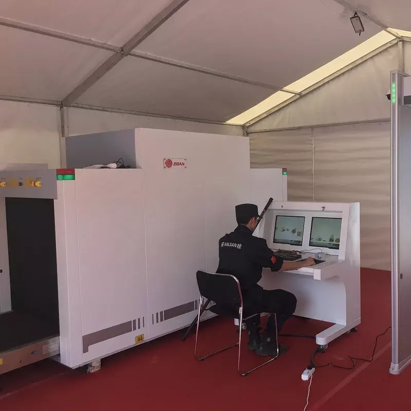 हवाई अड्डे निरीक्षण प्रणाली सुरक्षा जाँच एक्स रे सुरक्षा निरीक्षण बैगेज स्कैनर मशीन