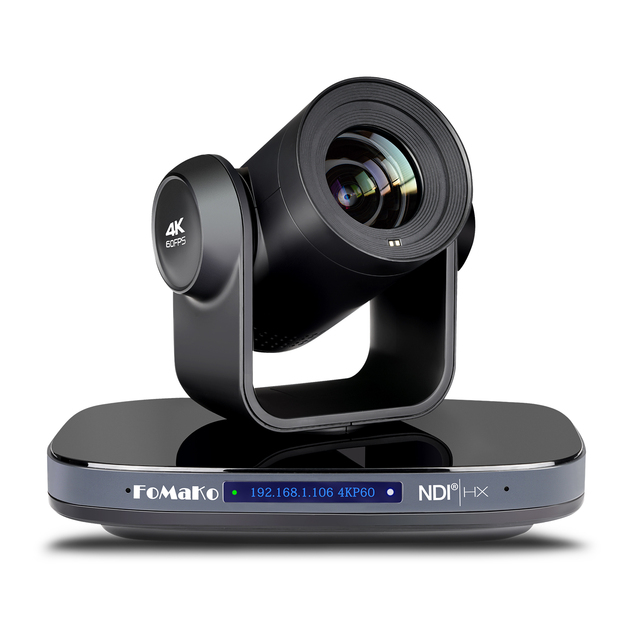 FoMaKo 60FPS 4K PTZ Camera K820N 20X Optical Zoom, AI Auto Tracking NDI PTZ Camera hdmi Ptz Camera