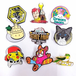 Gran oferta, fabricante, logotipo personalizado, broche de sombrero de Metal, ropa, de <span class=keywords><strong>Anime</strong></span> Pin, insignias de sombrero, solapa suave dura, alfileres de esmalte de sombrero personalizados - Product Image 6