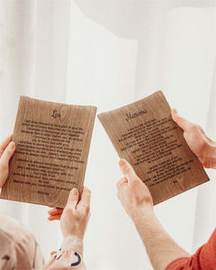 ชุดเจ้าสาวและเจ้าบ่าวแบบกลางแจ้งแผ่นไม้สำหรับงานแต่งงาน - Product Image 4